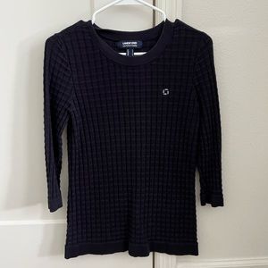 Chase Lands End waffle weave sweater